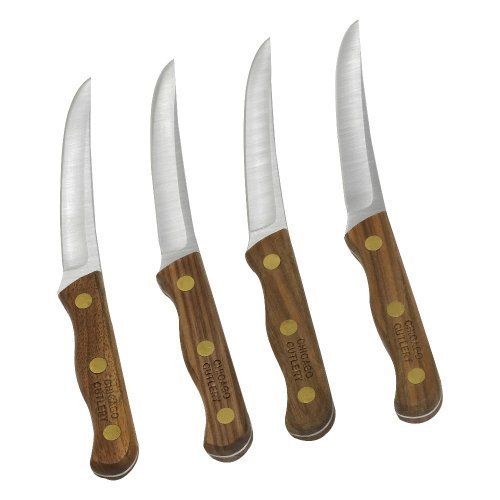 Chicago Cutlery #B1441104670 4pc Walnut Tradition Steak Knife Set